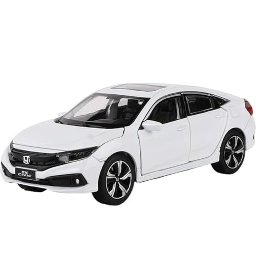 1:32 Für Honda Civic Type-R Legierung Sportwagen Modell Diecast Metall Auto Modell Mit Sound Und Licht(A) von XIYUEYING