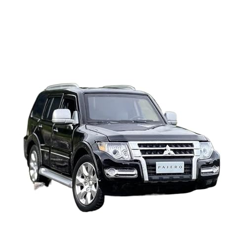 1:32 Für Mitsubishi Pajero SUV Legierung Automodell Druckguss & Spielzeugfahrzeuge Sammlung Sound Licht Simulation(Schwarz) von XIYUEYING