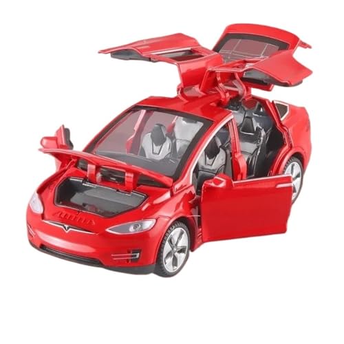 1:32 Für Modell X Legierung Diecast Auto Spielzeug Für Kinder Zurückziehen Tür Öffnen Sammeln Spielzeug Auto Modell(Rot) von XIYUEYING