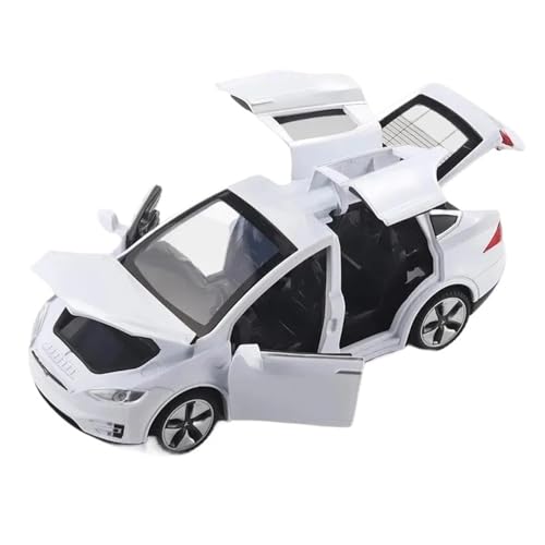 1:32 Für Modell X Legierung Diecast Auto Spielzeug Für Kinder Zurückziehen Tür Öffnen Sammeln Spielzeug Auto Modell(White) von XIYUEYING