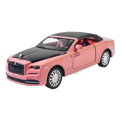 1:32 Für Rolls Royce Dawn Legierungsdruckguss-Automodell Sound & Light Collect Display Home Ornament(Rosa) von XIYUEYING