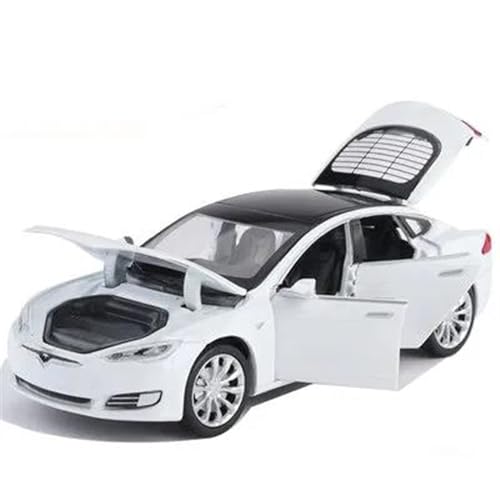 1:32 Für Tesla Model S Modell 3 Legierung Auto Modell Simulation Diecast Metall Auto Modell Mit Sound Und Licht(C) von XIYUEYING