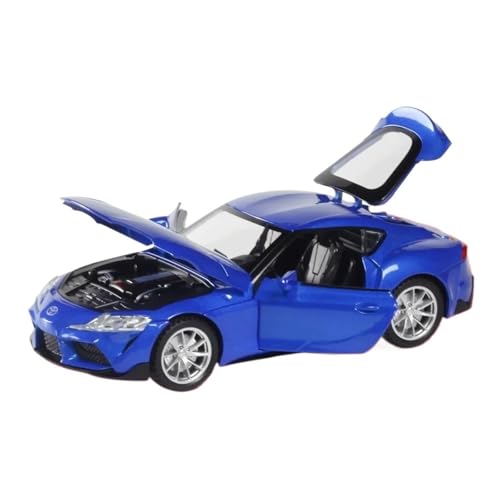 1:32 Für Toyota GR Supra Supercar Spielzeug Legierung Druckguss Auto Modell Miniatur Modell Spielzeug Für Kinder(Blau) von XIYUEYING