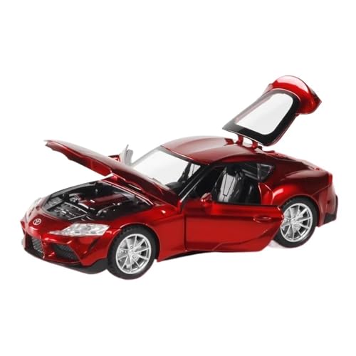 1:32 Für Toyota GR Supra Supercar Spielzeug Legierung Druckguss Auto Modell Miniatur Modell Spielzeug Für Kinder(Rot) von XIYUEYING