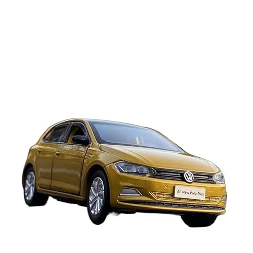1:32 Für Volkswagens Polo Legierung Automodell Fahrzeuge Simulation Miniaturmaßstab Kinderspielzeug(Yellow) von XIYUEYING