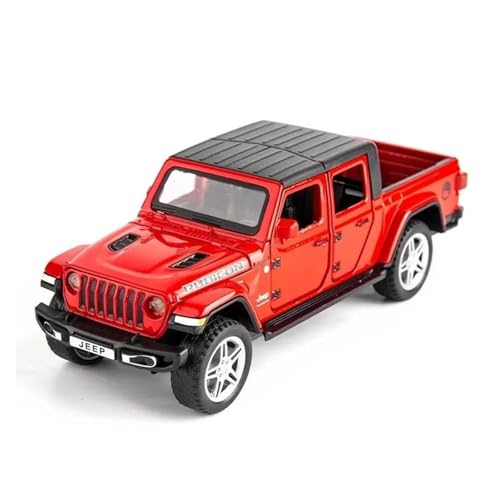 1:32 Jeep Rubicon Mit Sound Und Licht Für Kinder Und Jungen Spielzeug-Geländewagenmodell Simulation Sammelminiatur(Rot) von XIYUEYING