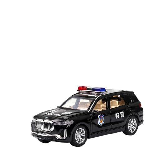 1:32 für BMW X7 Polizei Feuer SWAT Auto Diecast Legierung Auto Modell Sound Und Licht Zurückziehen Auto Modell(B) von XIYUEYING