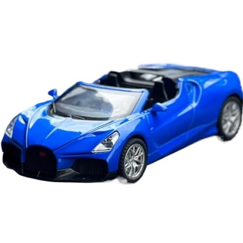 1:32 für Bugatti Mistral W16 Legierung Sportwagen Modell Metall Rennwagen Modell mit Ton und Licht(B) von XIYUEYING