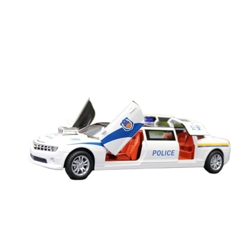 1:32 für Chevrolet Extended Polizeiauto Simulation Metall Modell Auto Sound Licht Zurückziehen Auto Modell(A) von XIYUEYING