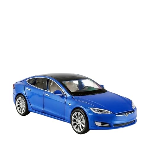 1:32 für Tesla Model S Hohe Simulation Diecast Metall Modell Auto Sound Licht Zurückziehen Auto Modell(C) von XIYUEYING