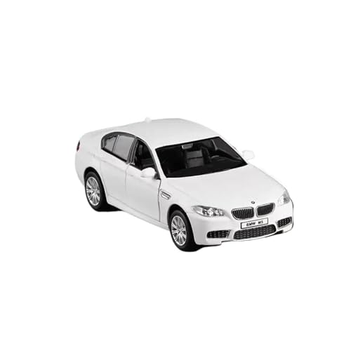 1:36 Für BMW M5 Zurückziehen Legierung Druckguss Metall Spielzeug Fahrzeuge Auto Modell Simulation Sammlung Kinder Spielzeug(White) von XIYUEYING