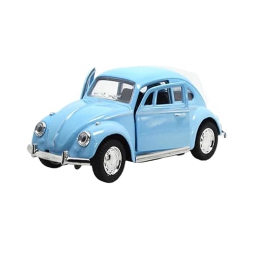 1:36 Für Käfer Retro Oldtimer Legierung Diecast Auto Modell Kinder Spielzeug Miniatur Spielt Fahrzeuge(Blau) von XIYUEYING
