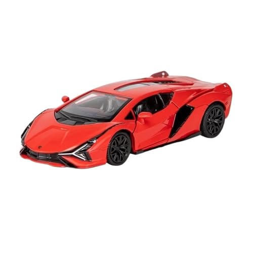 1:36 Für Lamborghini Sian Collection Miniatur-Voiture-Legierung Diecast-Supercar-Modell Jungen-Geburtstagsspielzeug(Rot) von XIYUEYING