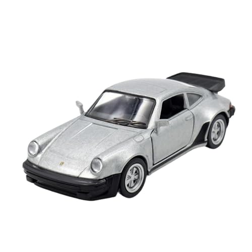 1:36 Für Porsche 911 Turbo 1978 Vintage Simulation Alloy Supercar Model Collection Boy Toy Vehicle(Silber) von XIYUEYING