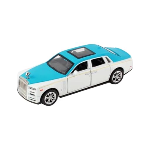 1:36 Für Rolls Royce Phantom Automodell Legierung Druckguss Simulation Spielzeug Mit Sound Licht 2 Türen Geöffnet Spielzeug(Blau) von XIYUEYING