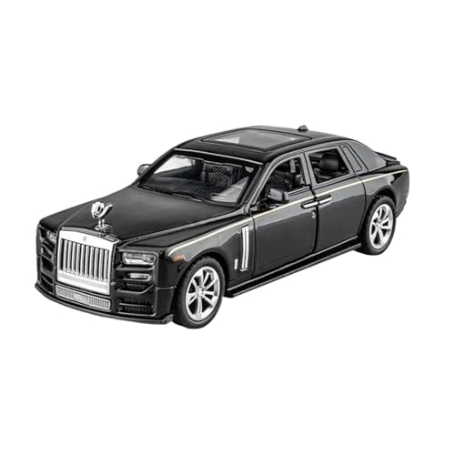 1:36 Für Rolls Royce Phantom Automodell Legierung Druckguss Simulation Spielzeug Mit Sound Licht 2 Türen Geöffnet Spielzeug(Schwarz) von XIYUEYING