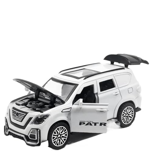 1:36 für Nissan Patrol Hohe Simulation Metall Legierung Modell Auto Sound Licht Zurückziehen Auto Modell(A) von XIYUEYING
