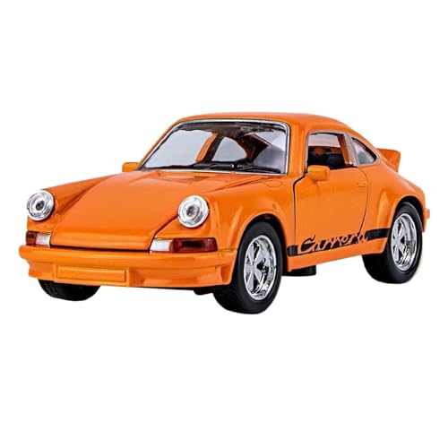 1:36 für Porsche 911 Carrera 1974 Simulation Diecast Metall Modell Auto Sound Licht Zurückziehen Auto Modell(B) von XIYUEYING