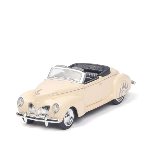 1:38 Für Lincoln Cabrio Oldtimer Diecast Metall Modell Auto Sound Licht Zurückziehen Auto Modell(A) von XIYUEYING