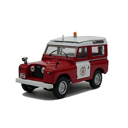 1:43 Für Land Rover II Land Rover Feuerwehrauto Druckgusslegierung Automodell Metall Spielzeugauto von XIYUEYING