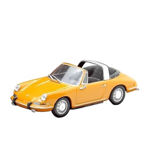 1:43 Für Porsche 911 Targa Cabrio Sportwagen Druckguss-Legierung Simulation Auto Modell Sammlung Spielzeug(Yellow) von XIYUEYING