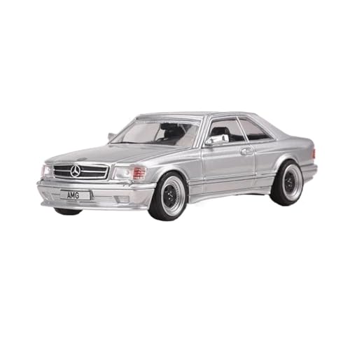 1:64 Für Benz 560 SEC AMG Simulation Legierung Modell Auto Sammlung Ornamente Erwachsene Junge Hobby Souvenir(Silber) von XIYUEYING