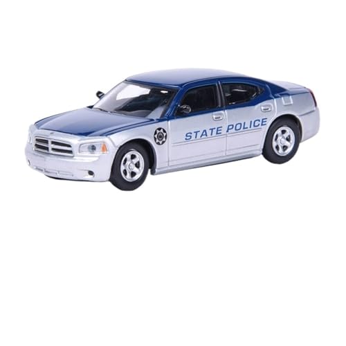 1:87 Für Dodge Charger Polizeiauto Klassische Harzautomodelle Statische Sammlung Dekoriertes Weihnachtsspielzeug von XIYUEYING