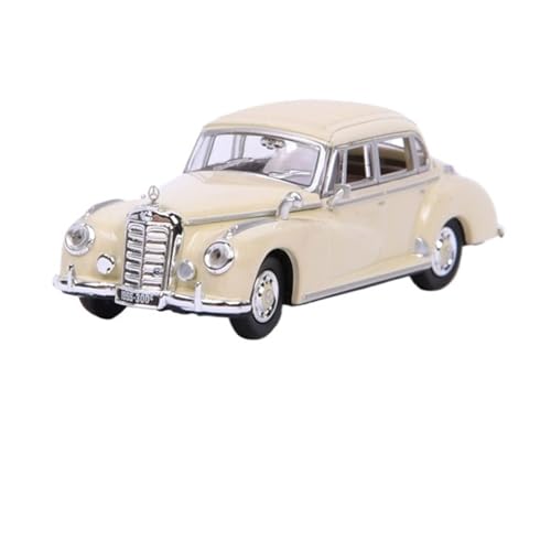 1:87 Für Mercedes Benz Typ 300c 1955 Limousine Klassisches Kunstharz-Automodell Sammlerdekoration(White) von XIYUEYING