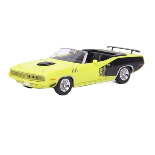 1:87 Für Plymouth HEMI Cuda 1971 Muscle Car Klassisches Harzautomodell Spielzeug Für Erwachsene Souvenirs Sammlung von XIYUEYING