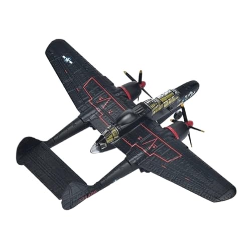Fertige Modelle 1/14 4 Skala American Night Fighter P-61B Black Widow Legierung Sammler Dekoration Flugzeuge von XIYUEYING