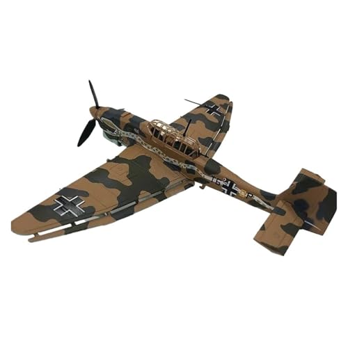 Fertige Modelle 1/72 Skala Deutschland Stuka Legierung Modell Junkers Kämpfer JU-87 Militär Bomber Ornament Flugzeuge von XIYUEYING