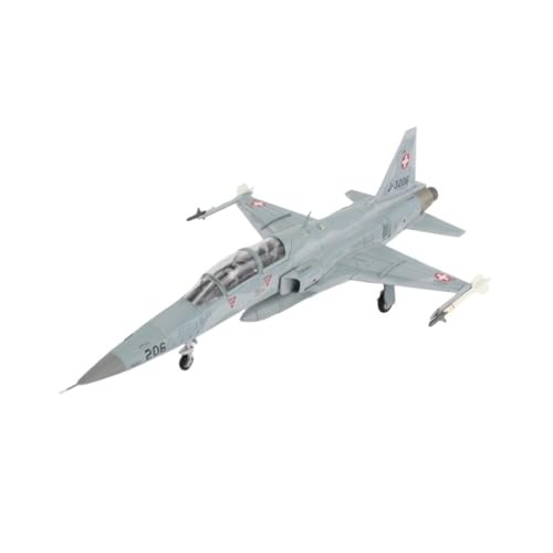 Fertige Modelle 1:72 Maßstab Schweizer Luftwaffe F-5 Tiger II J-3206 Statisches Legierungsmodell Ornament Flugzeuge von XIYUEYING
