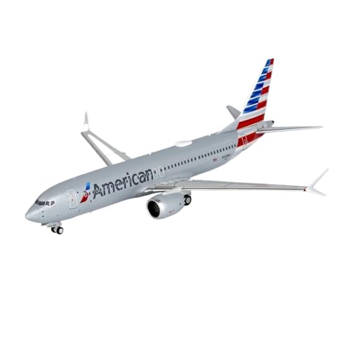 Fertige Modelle Legierung Sammlerflugzeug Geschenk 1:400 für Boeing B737 MAX 8 Legierung Flugzeug Jet Modell N338RS Flugzeuge von XIYUEYING
