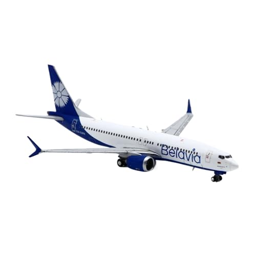 Fertige Modelle Legierung Sammlung Geschenk 1:400 Für Belavia Boeing B737-8max Flugzeug Modell Ornament EW-528PA Flugzeuge von XIYUEYING