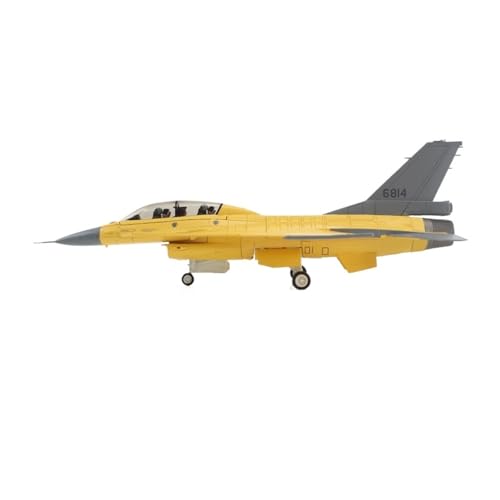 Fertige Modelle Maßstab 1:72 F-16V Zweisitziger Jäger Yellow Viper 6814 Legierungsmodell Ornament Flugzeuge von XIYUEYING