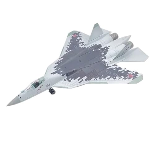 Fertige Modelle Russisches Flugzeugmodell SU-57 Im Maßstab 1/100, Legierung, Spielzeugdekoration, Statische Sammlung Flugzeuge von XIYUEYING