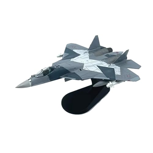 Fertige Modelle Russisches SU-57-Kampfflugzeug Im Maßstab 1/100, Legierungsmodell, Statische Spielzeugsammlung Flugzeuge von XIYUEYING