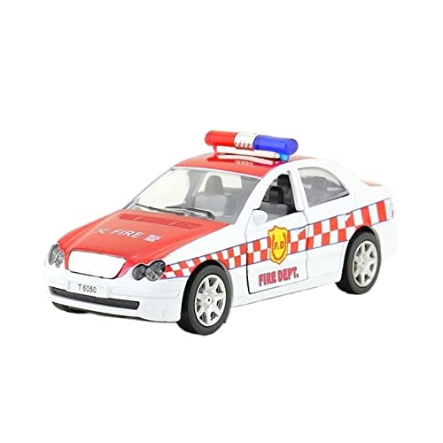 Für Alu-Feuerpolizeiauto SWAT-Soldat Ton Und Licht Offene Tür Kinderspielzeugauto 1:32(3) von XIYUEYING