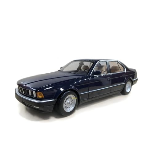 Für BMW 730IE 1986 1:18 Limousine Legierung Auto Modell Sammlung Nostalgische Ornament Jungen Geschenk Display Spielzeug(Schwarz) von XIYUEYING