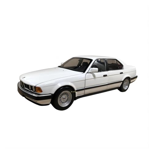 Für BMW 730IE 1986 1:18 Limousine Legierung Auto Modell Sammlung Nostalgische Ornament Jungen Geschenk Display Spielzeug(White) von XIYUEYING