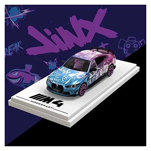 Für BMW M4 Explosion Jinx Graffiti-Simulationslegierung Automodellsammlung Ornamente 1 64(3) von XIYUEYING