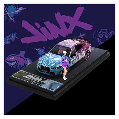 Für BMW M4 Explosion Jinx Graffiti-Simulationslegierung Automodellsammlung Ornamente 1 64(4) von XIYUEYING