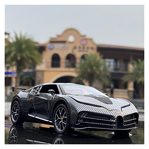 Für Bugatti Kohlefaser Druckguss Metallmodell Simulation Kinderspielzeug Geschenk 1 32(Taglia unica) von XIYUEYING
