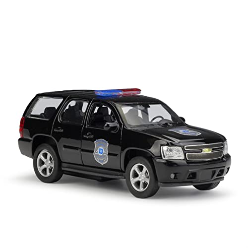 Für Chevrolet 2008 Tahoe Polizeiauto Simulation Druckguss Legierung Pullback Modell Souvenir 1 36 von XIYUEYING