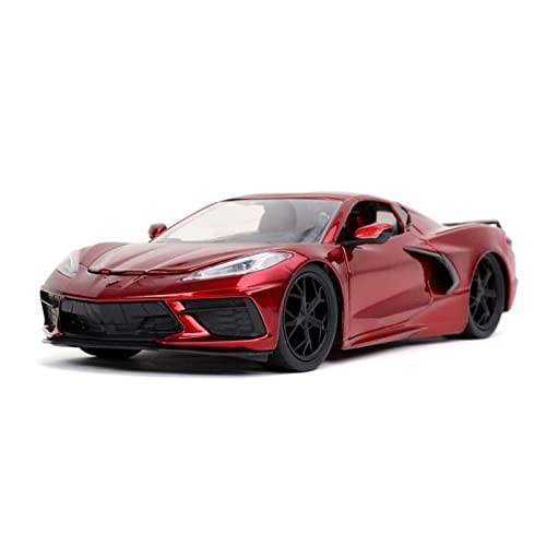 Für Chevrolet Corvette Z06 Supercar Legierung Auto Diecast Spielzeugauto Auto Modell Spielzeug 1 24(Rot) von XIYUEYING