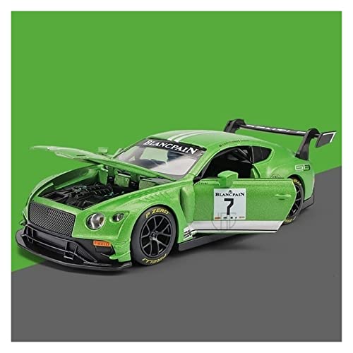Für Continental GT3 Alu-Automodell Spielzeug Grünes Miniatur-Sportwagenmodell 1 32(Taglia unica) von XIYUEYING