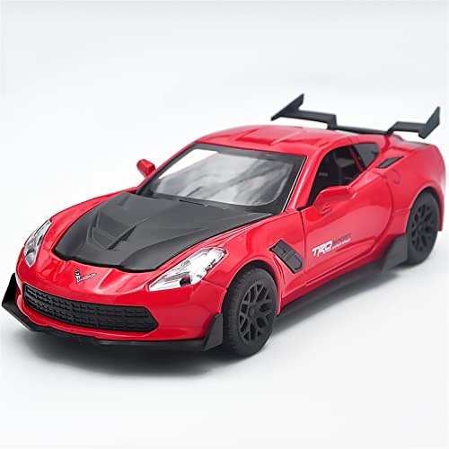 Für Corvette Z06 Druckguss-Metallspielzeugauto-Modellsimulation Ton- Und Lichtspielzeugauto 1 32 von XIYUEYING