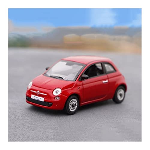 Für FIAT 500 Legierung Automodell Metall Elektrostatische Souvenir-Sammlung Ornamente 1 43(2) von XIYUEYING