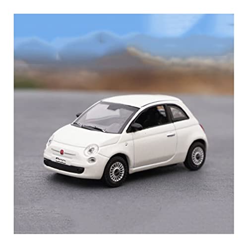 Für FIAT 500 Legierung Automodell Metall Elektrostatische Souvenir-Sammlung Ornamente 1 43(Taglia unica) von XIYUEYING