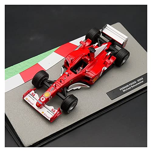 Für Ferrari F2002 2002 Michael Schumacher Diecast Car Model Metal Toy Vehicle 1 43 von XIYUEYING